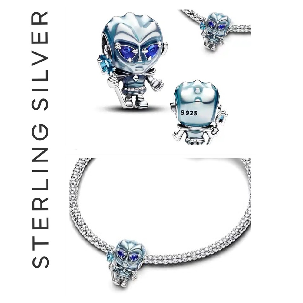 🐘🐘 S925 Sterling Silver GOT White Walker Charm